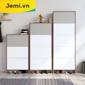 Tủ Giày Mẫu Mới, Tủ Giày 3 Tầng Với 3 Size Khác Nhau Phù Hợp Nhiều Không Gian TG3T